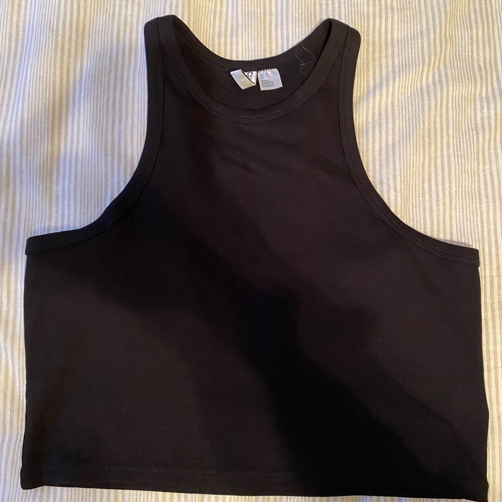 L H&M Black Halter Top